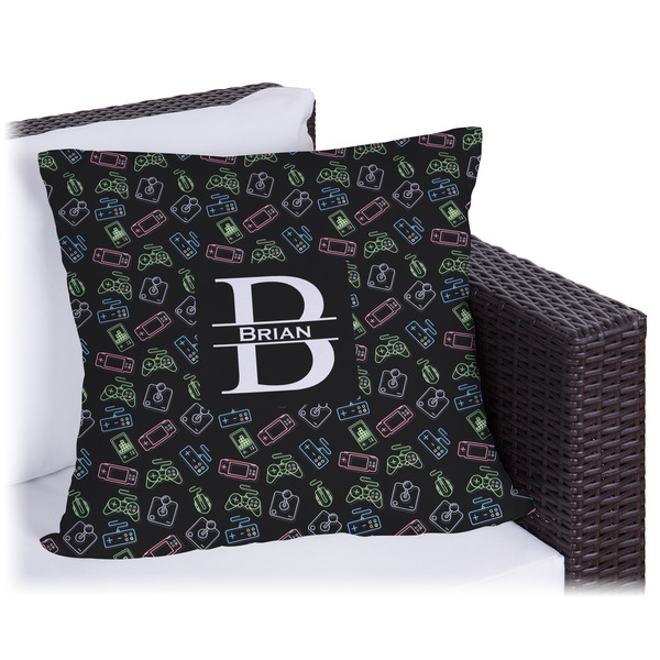 Custom Video Game Outdoor Pillow - 20" (Personalized)