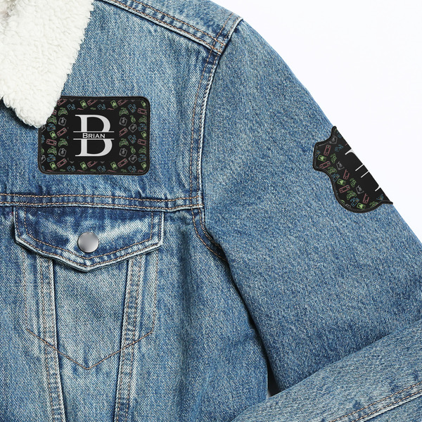 Video Game Patches Lifestyle Jean Jacket Detail