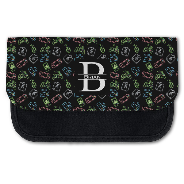 Custom Video Game Canvas Pencil Case w/ Name and Initial