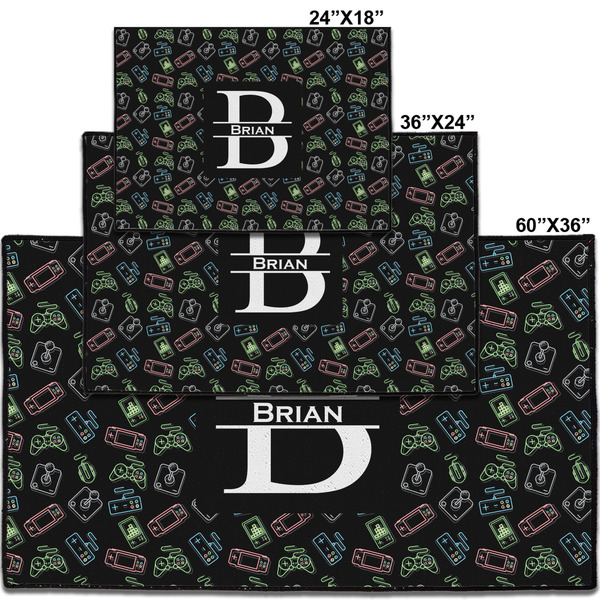 Video Game Personalized Door Mat - Group Parent IMF