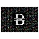 Video Game Laminated Placemat w/ Name and Initial