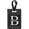Video Game Plastic Luggage Tag - Rectangular w/ Name and Initial