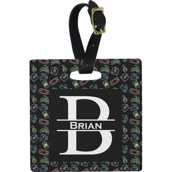 Video Game Personalized Square Luggage Tag