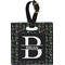 Video Game Plastic Luggage Tag - Square w/ Name and Initial