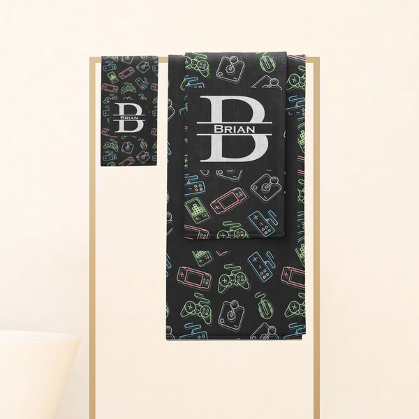 Video Game Personalized Towel Set