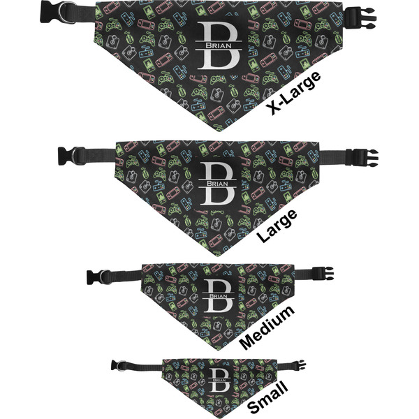 Video Game Pet Bandana Sizes