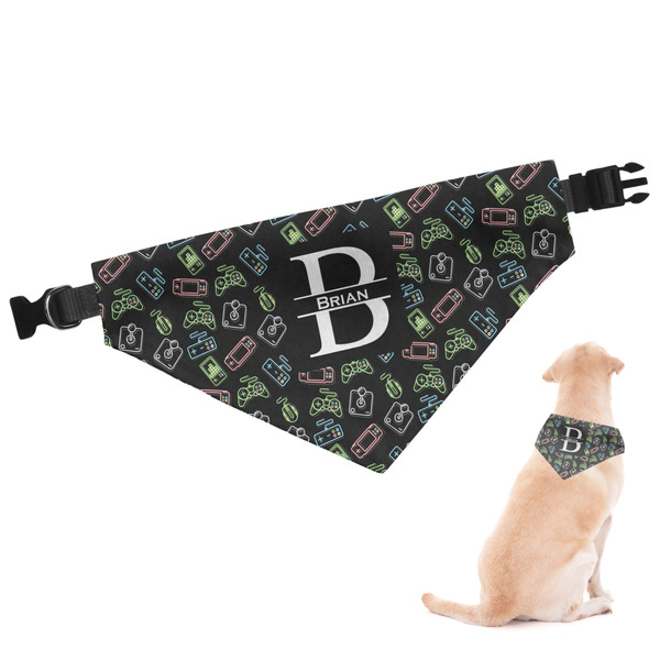 Custom Video Game Dog Bandana - XLarge (Personalized)