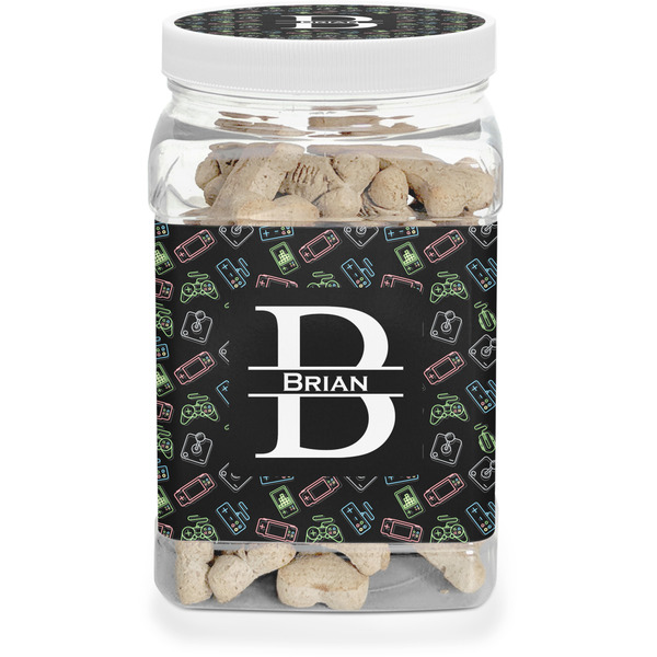 Custom Video Game Dog Treat Jar (Personalized)