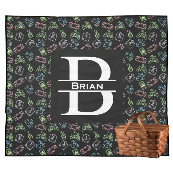 Custom Video Game Outdoor Picnic Blanket (Personalized)