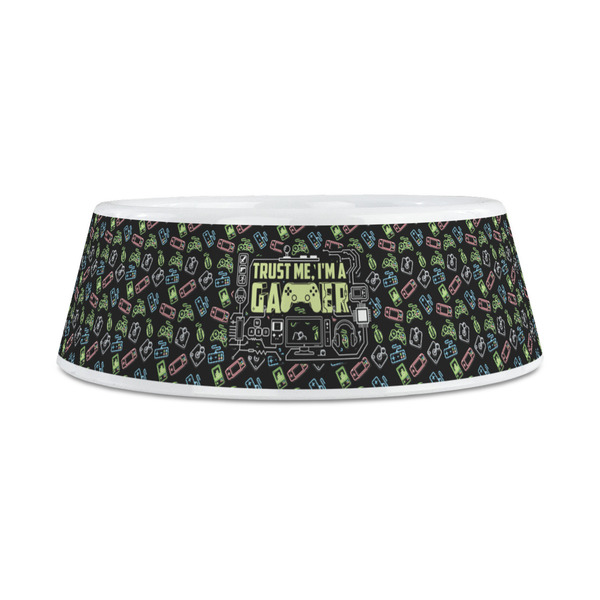 Video Game Plastic Dog Bowls - Medium - FRONT