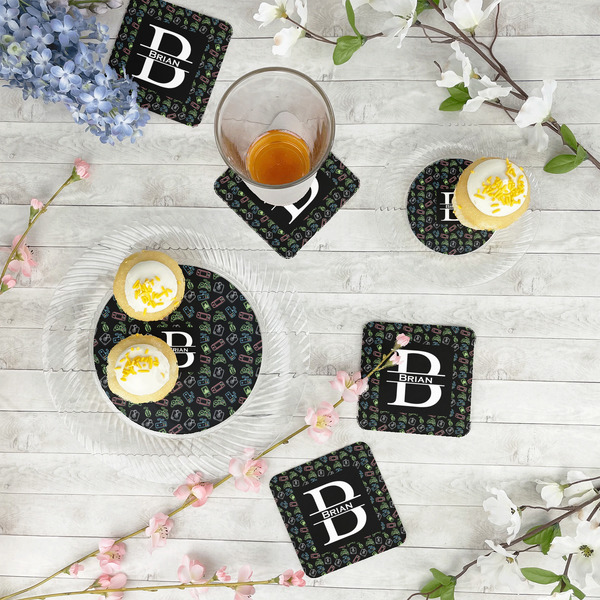 Video Game Plastic Party Appetizer & Dessert Plates - In Context