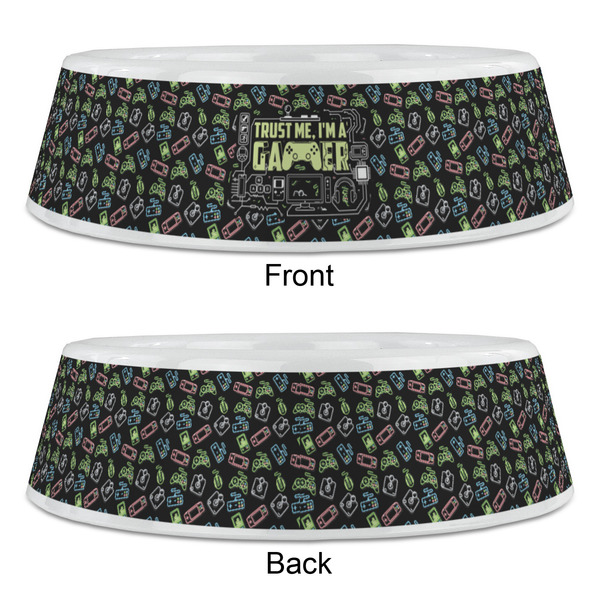 Video Game Plastic Pet Bowls - Large - APPROVAL