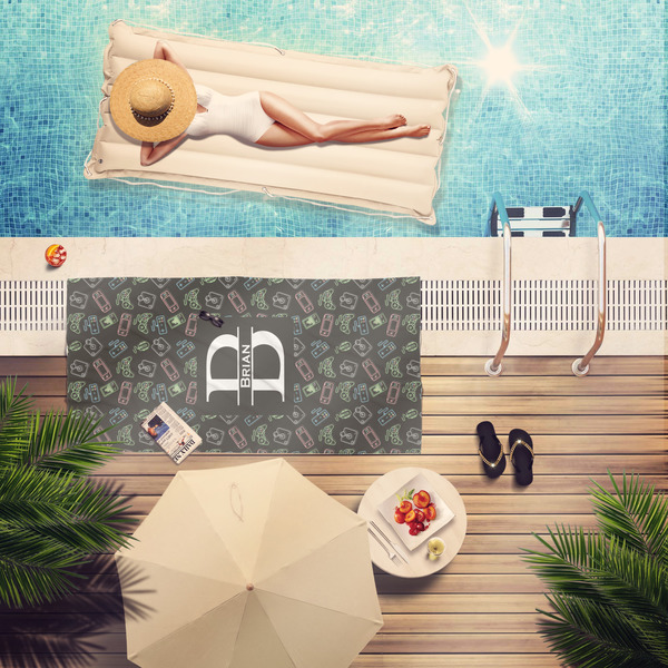 Video Game Pool Towel Lifestyle