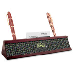 Video Game Red Mahogany Nameplate with Business Card Holder