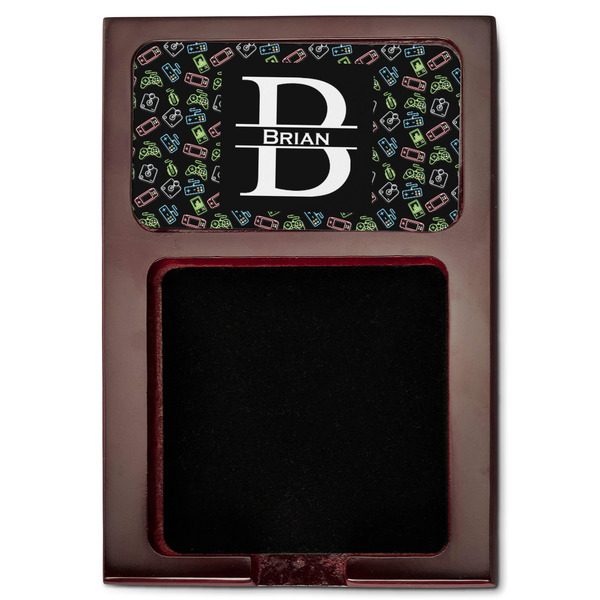 Video Game Red Mahogany Sticky Note Holder - Flat