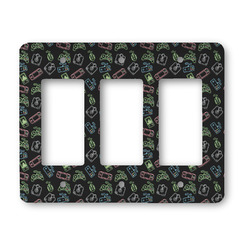 Video Game Rocker Style Light Switch Cover - Three Switch