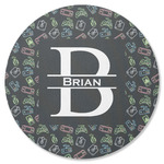 Video Game Round Rubber Backed Coaster (Personalized)