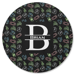 Video Game Round Rubber Backed Coaster (Personalized)