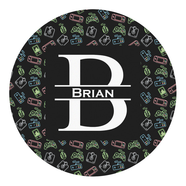 Custom Video Game Round Decal - Large (Personalized)