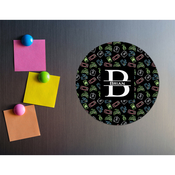 Video Game Round Fridge Magnet - LIFESTYLE