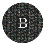 Video Game 5' Round Indoor Area Rug (Personalized)