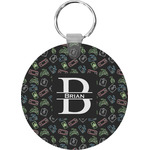 Video Game Round Plastic Keychain (Personalized)