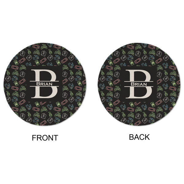 Video Game Round Linen Placemats - APPROVAL (double sided)