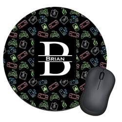 Video Game Round Mouse Pad (Personalized)