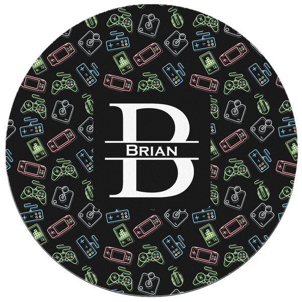 Video Game Round Mousepad - APPROVAL