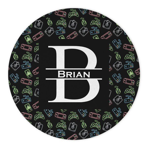 Video Game Round Paper Coaster - Approval