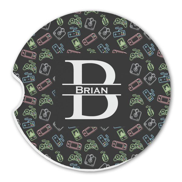 Video Game Sandstone Car Coaster - Single