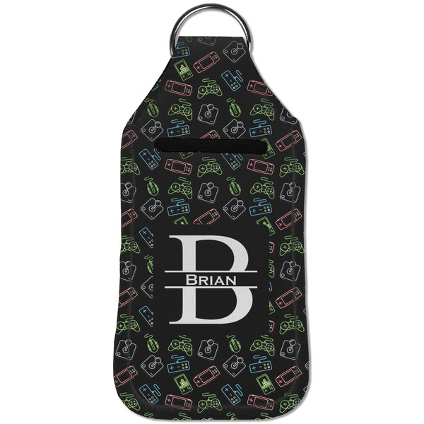 Video Game Sanitizer Holder Keychain - Large (Front)