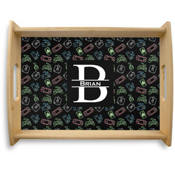 Video Game Natural Wooden Tray - Large (Personalized)