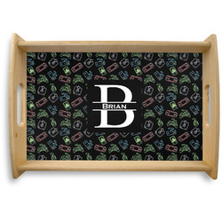 Video Game Natural Wooden Tray - Small (Personalized)