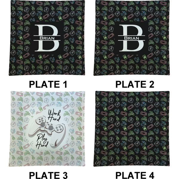 Video Game Set of Square Dinner Plates (Approval)