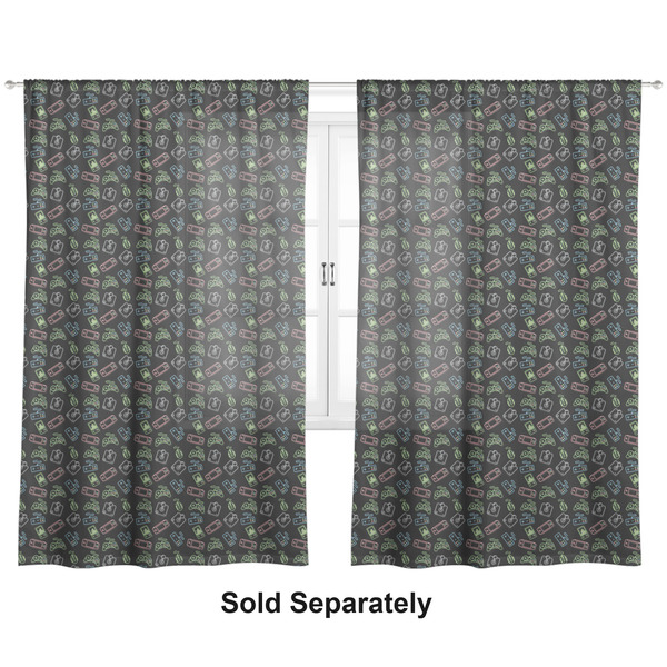 Video Game Sheer Curtains Double