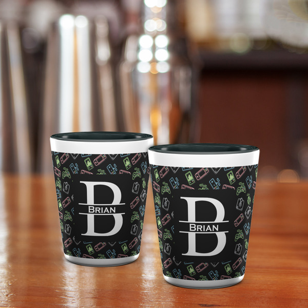 Video Game Shot Glass - Two Tone - LIFESTYLE