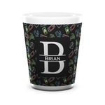 Video Game Ceramic Shot Glass - 1.5 oz - White - Set of 4 (Personalized)