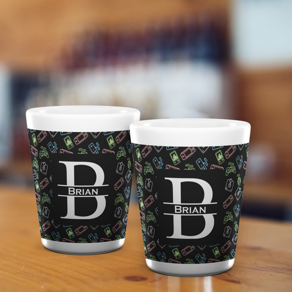 Video Game Shot Glass - White - LIFESTYLE