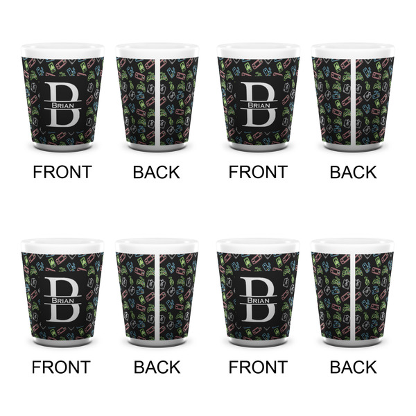 Video Game Shot Glass - White - Set of 4 - APPROVAL