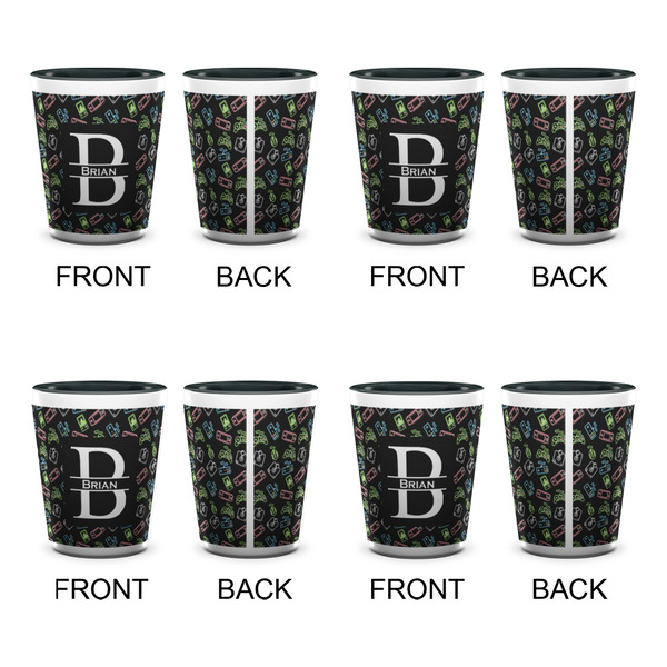 Video Game Shot Glassess - Two Tone - Set of 4 - APPROVAL