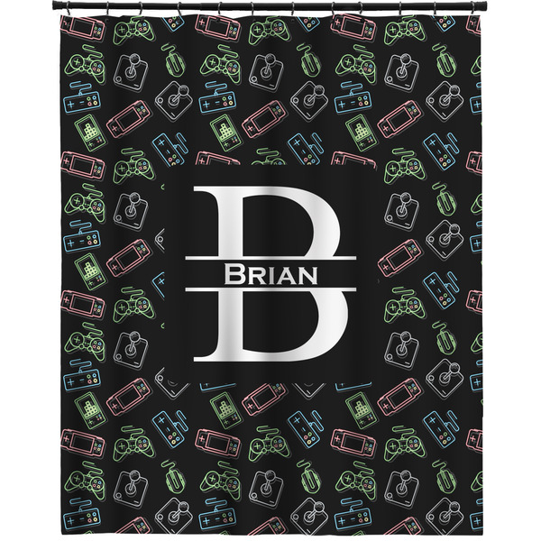 Custom Video Game Extra Long Shower Curtain - 70"x84" (Personalized)