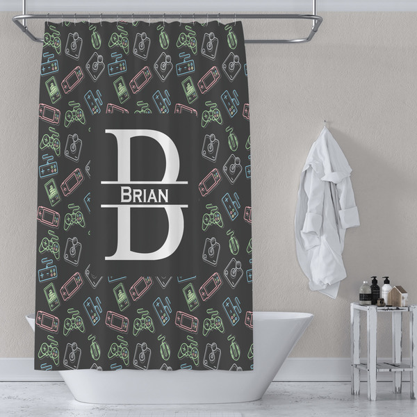 Video Game Shower Curtain Lifestyle