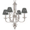 Video Game Small Chandelier Shade - LIFESTYLE (on chandelier)