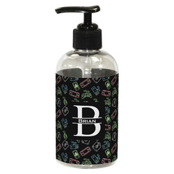 Video Game Plastic Soap / Lotion Dispenser (8 oz - Small - Black) (Personalized)