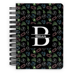 Video Game Spiral Notebook - 5x7 w/ Name and Initial