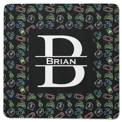 Video Game Square Rubber Backed Coaster (Personalized)