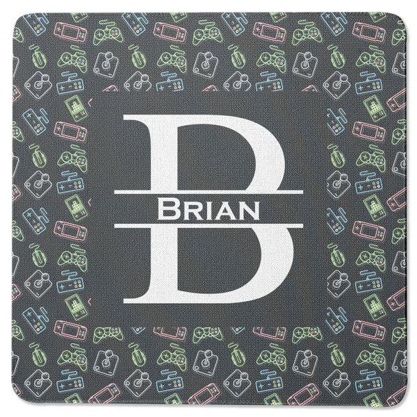 Custom Video Game Square Rubber Backed Coaster (Personalized)