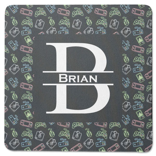 Video Game Square Coaster Rubber Back - Single