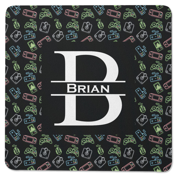 Custom Video Game Square Rubber Backed Coaster (Personalized)